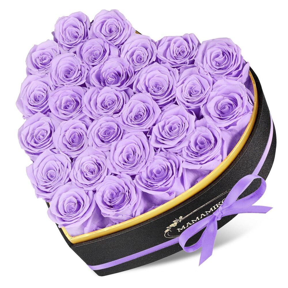 7499 27 Preserved Roses in Heart Shape Gift Box for Her - Forever Flowers